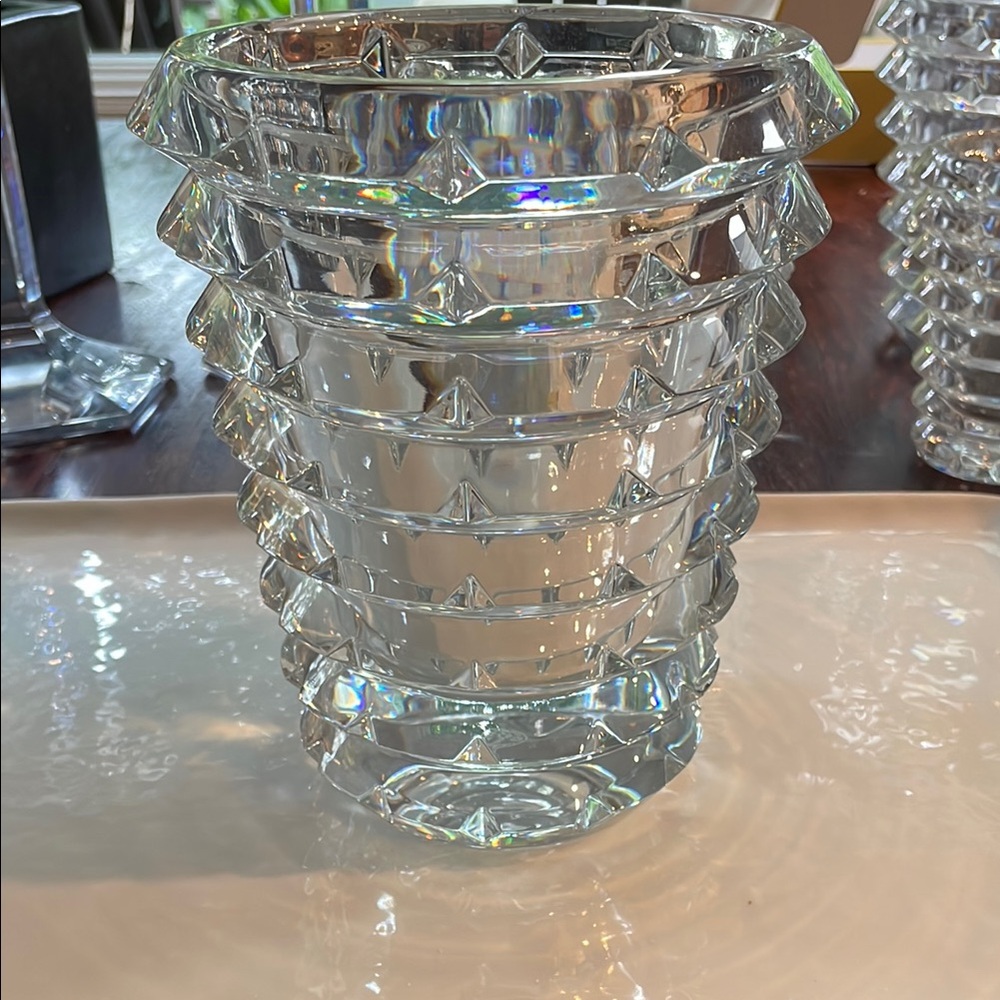 Baccarat Arlequin large vase preowned